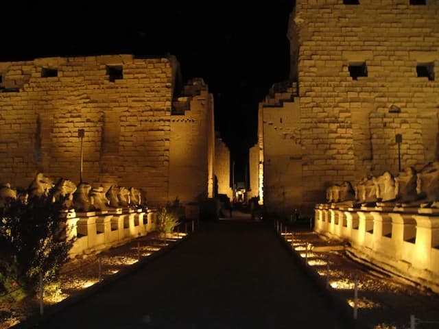 Sound and Light Show at Karnak Temple in Luxor 2